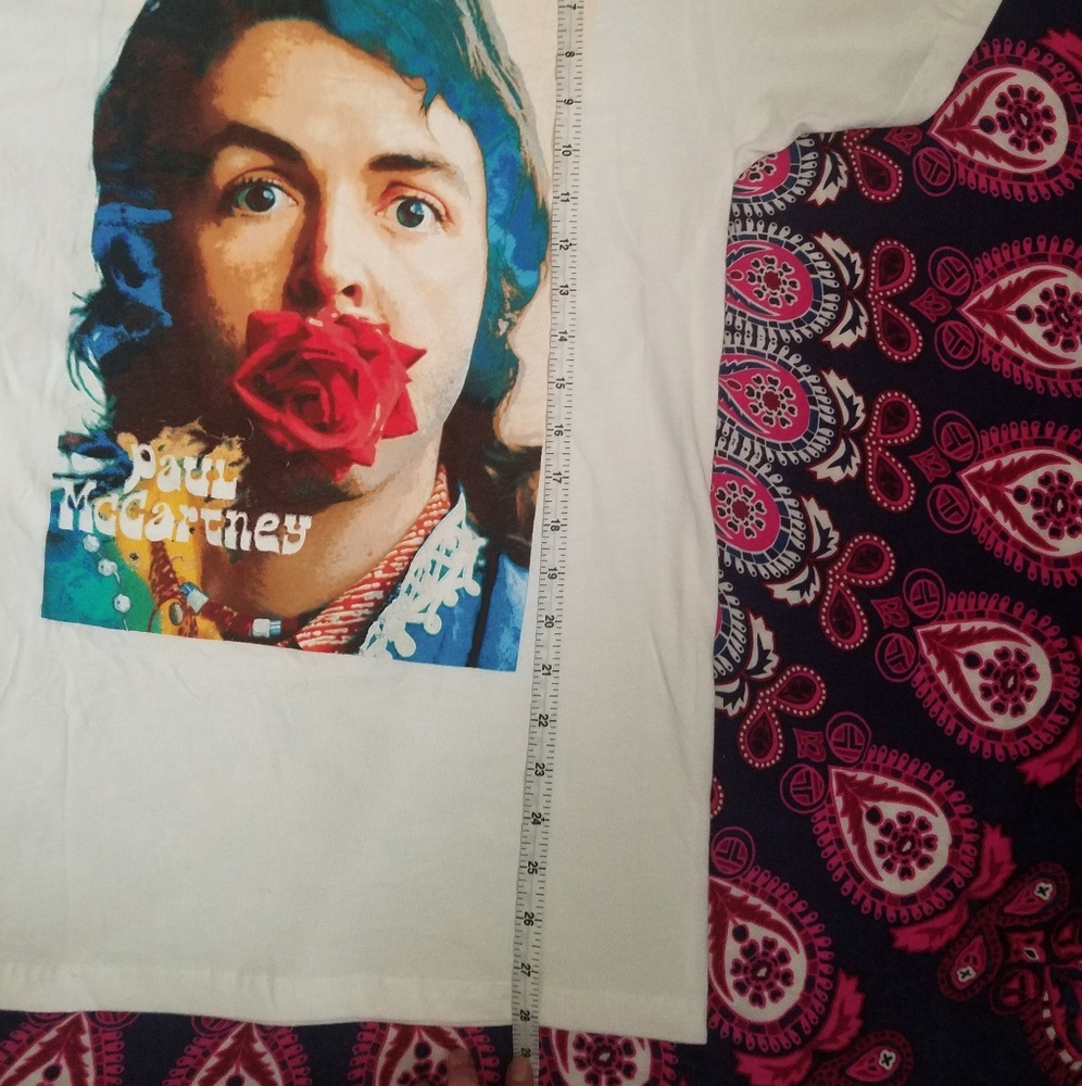 *SOLD!*P1aul McCartney Concert Tee 2019- ROSE - Picture 4 of 6